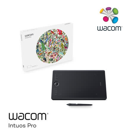 Wacom Intuos Pro Medium 創意觸控繪圖板(PTH-660/K0-C) 數位繪圖、壓
