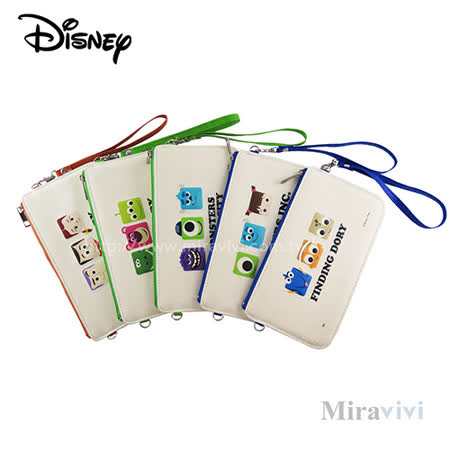 Disney迪士尼
 皮質橫式手機袋萬用包手腕袋