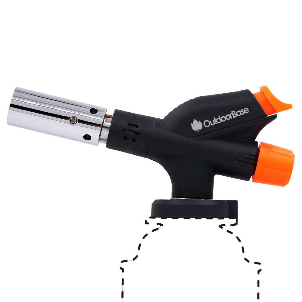 【OutdoorBase】焰舞電子點火噴槍-28088.360度.全方位.卡式.自動點火.電子點火.瓦斯.噴燈.野炊.生火.烤肉.烘焙.焊