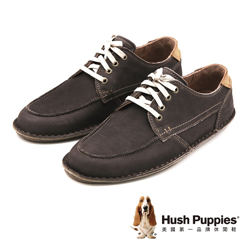 Hush Puppies ARVID ROLL FLEX系列 舒適綁帶休閒鞋 男鞋-灰(另有棕)