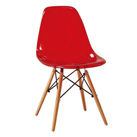 乔斯透明红色餐椅