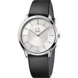 Calvin Klein CK Minimal極簡時尚腕錶-銀x灰/40mm K3M211C6