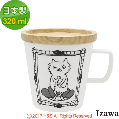 【IZAWA】貓蓋杯(塔斯)(320ml)