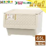 KEYWAY聯府 藤直取式整理箱KGB-651(65L)【買一送一】臺灣製 收納 置物【愛買】