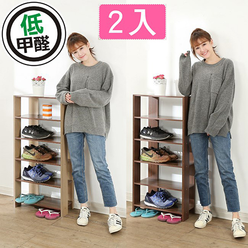 BuyJM低甲醛組合式六層鞋櫃2入組