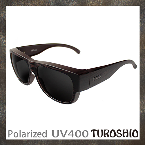 Turoshio 超輕量-坐不壞科技-偏光套鏡-近視/老花可戴 H80098 C4 木紋