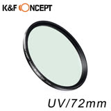 K&F Concept NANO-X MC UV 72mm超薄濾鏡-德國多層鍍膜光學鏡片防水/抗刮/抗反射