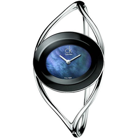 瑞士 Calvin Klein 貝殼面一體成形手環式女錶 (K1A2311F)