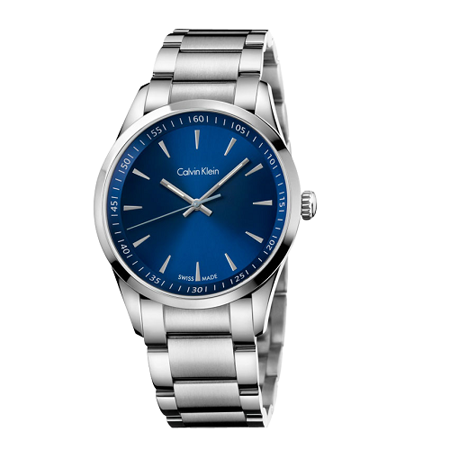 瑞士 Calvin Klein 時尚經典藍指針男錶 (K5A3114N)