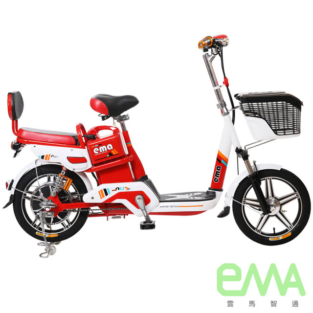 【EMA雲馬】EMA A+ 電動 48鉛酸 LED 輕便 後雙避震 腳踏助力 (電動輔助自行車)