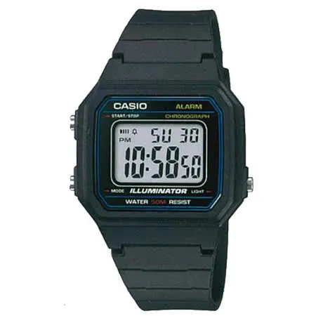 CASIO 卡西歐 復古造型電子錶 W-217H-1A