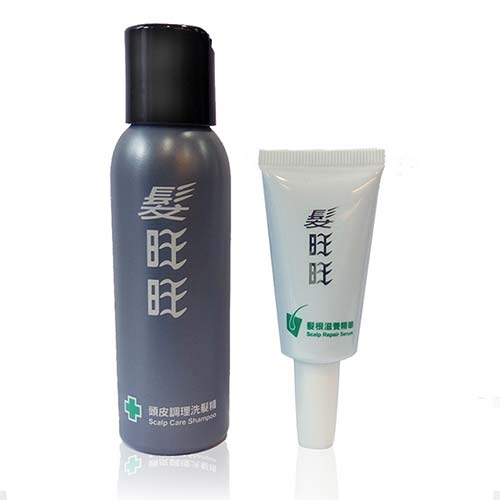 《髮旺旺》清潔保養旅行組 (80g頭皮調理洗髮精+15g髮根滋養精華液)