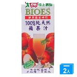囍瑞BIOES100%純天然蔓越莓綜合果汁200ml*6 入【愛買】