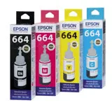 EPSON C13T664100~C13T664400 原廠盒裝墨水 四色一組