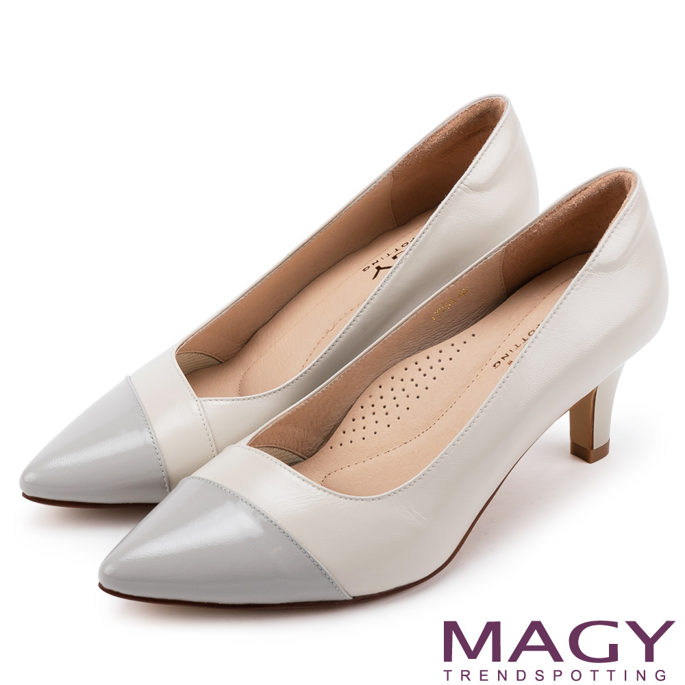 MAGY
百搭素雅真皮尖頭高跟鞋
