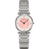 LONGINES 浪琴 新嘉嵐粉彩系列鑲鑽女錶-粉/29mm L45124246