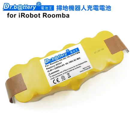 電池王 Dr.b@ttery for iRobot Roomba 500/600/700/800 系列 充電電池