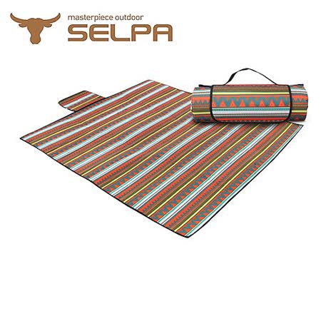 【韓國SELPA】防水雙面可用繽紛野餐墊