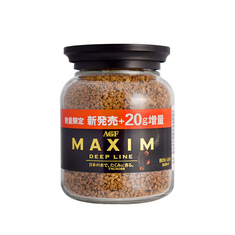 【AGF MAXIM】咖啡罐- 深培煎 80G(加量20g)