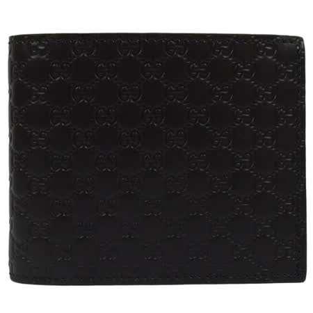 GUCCI 
皮革壓紋雙折短夾