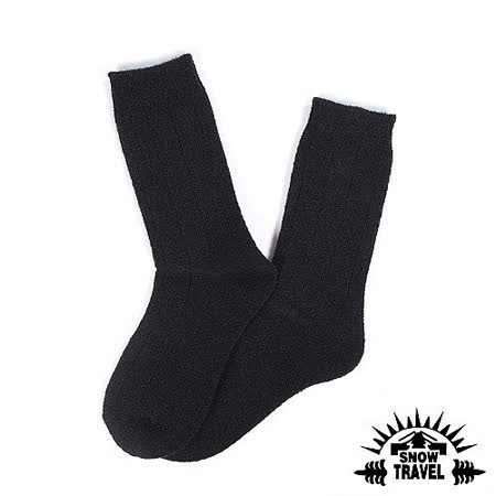 [SNOW TRAVEL] 高品質保暖羊毛襪 (黑色) 5入
