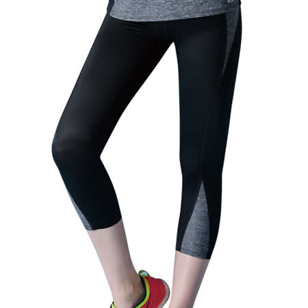 【思薇爾】K.K.Fit系列M-XL高腰七分外搭褲(黑色)