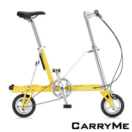 CarryMe SD 8吋充氣胎單速鋁合金折疊車-檸檬黃