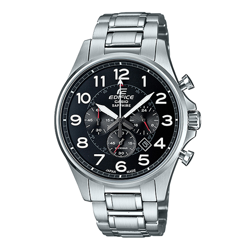 CASIO 卡西歐 EDIFICE 送禮首選 三眼計時 石英不鏽鋼男錶 EFB-508JD-1A