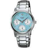 CASIO 卡西歐 SHEEN 日系簡約時尚三眼造型女錶 SHN-3000D-2ADF
