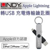 LINDY 林帝 Apple Lightning 轉USB充電傳輸鑰匙圈 太空灰 (31397)