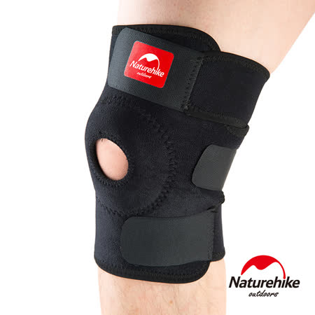Naturehike 簡易型三段調整 輕薄透氣運動護膝 二只入