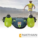 【美國 NATHAN】Trail Mix Plus 雙水壺腰包(600ml)/適補給訓練 三鐵 自行車 登山.運動.馬拉松.野跑.路跑/NA4637NDSS 珊瑚藍