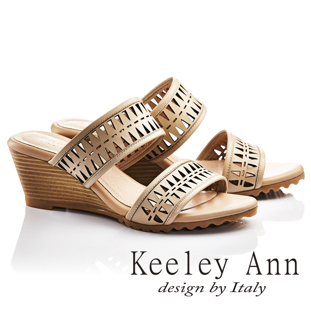 Keeley Ann
全真皮楔形拖鞋