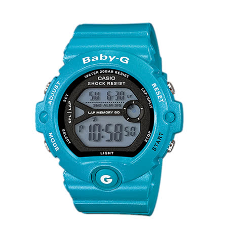 CASIO 卡西歐 BABY-G 
繽紛嫩彩雙顯運動女錶