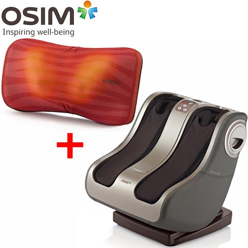 OSIM uPhoria Warm 暖足樂OS-338+OSIM OS-268 uCozy 3D 3D暖摩枕