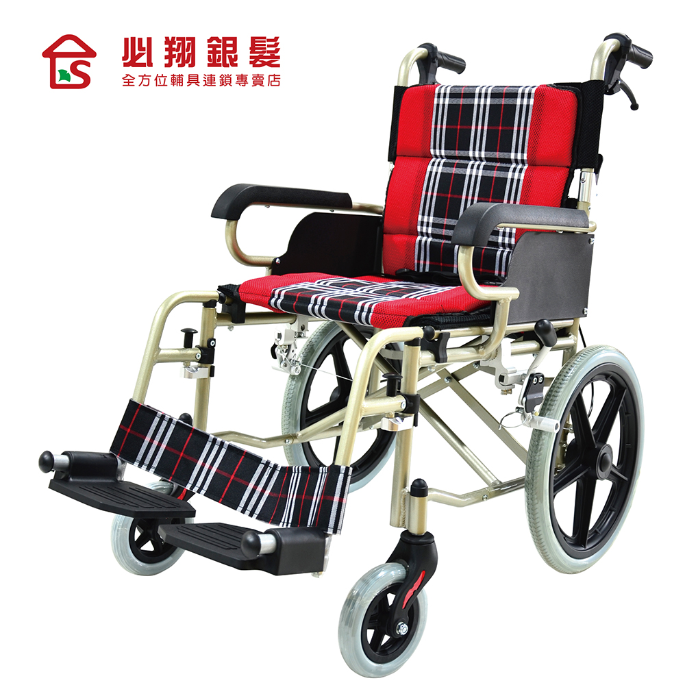 【必翔銀髮】輕便看護輪椅 PH-164A(未滅菌)