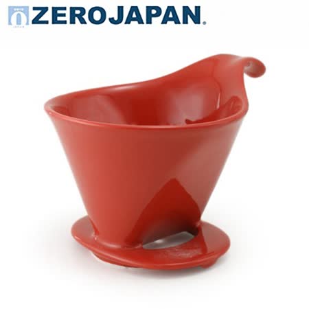 【ZERO JAPAN】典藏陶瓷咖啡漏斗(大)(蕃茄紅)