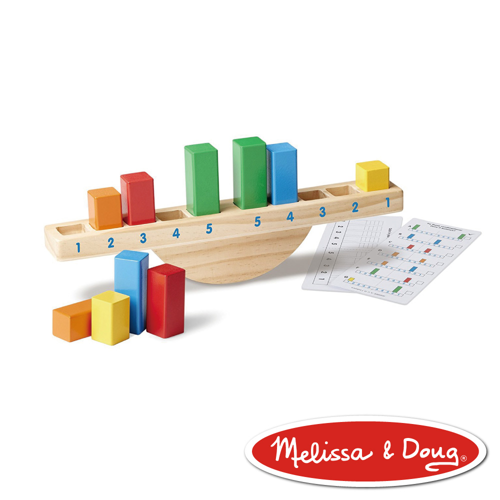 美國瑪莉莎 Melissa & Doug 益智遊戲 - 彩虹平衡積木