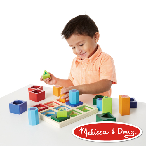 美國瑪莉莎 Melissa & Doug 益智遊戲 - 幾何形狀遊戲組