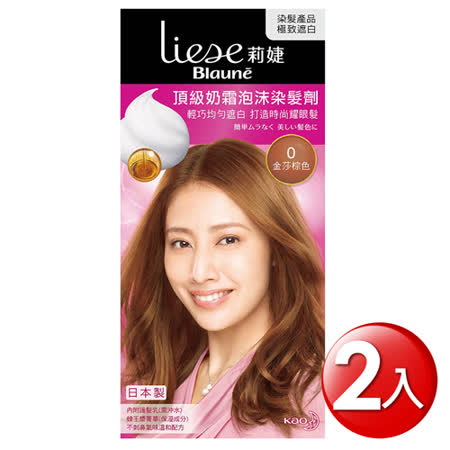 莉婕 頂級奶霜
泡沫染髮劑 x2入