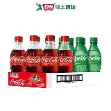 可口可樂 可樂雪碧寶特瓶350ML X 12【愛買】