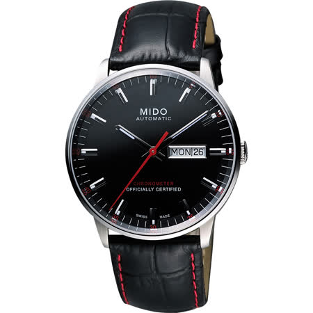 MIDO 美度 Commander II指揮官系列機械腕錶-黑/40mm M0214311605100