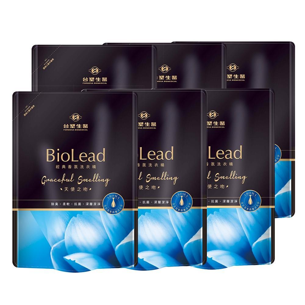 《台塑生醫》BioLead經典香氛洗衣精補充包-天使之吻1.8kg(6包)