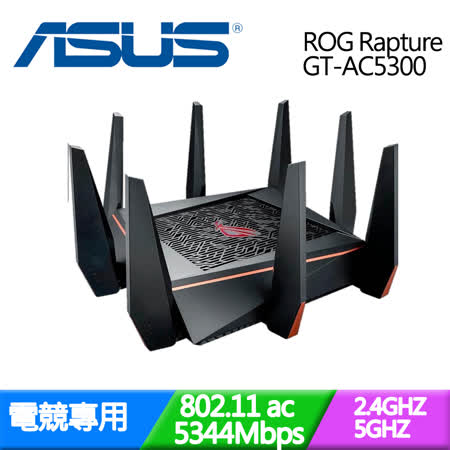 ASUS 華碩 ROG Rapture GT-AC5300 電競專用 三頻 無線分享器