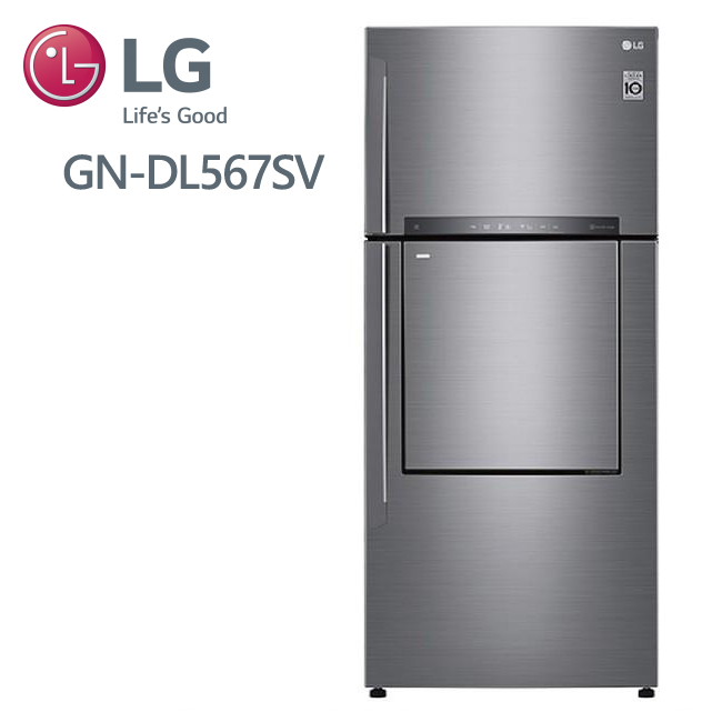 【LG樂金】525L直驅變頻上下門冰箱 / 精緻銀  (GN-DL567SV) 含基本安裝 送好禮