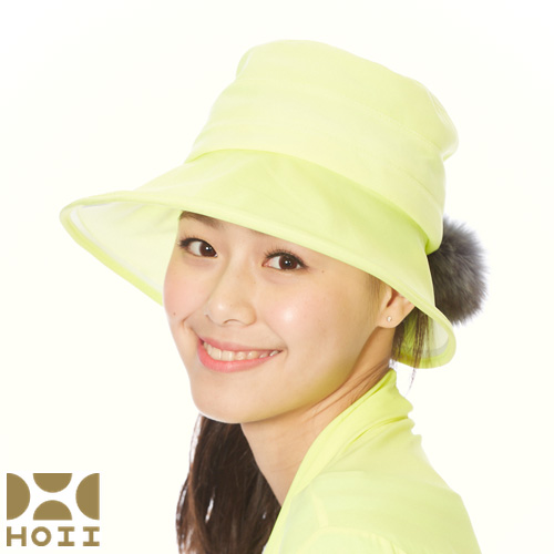 原廠保證【HOII】防曬【毛球圓筒帽】黃光UPF50【后益先進光學】暢銷款
