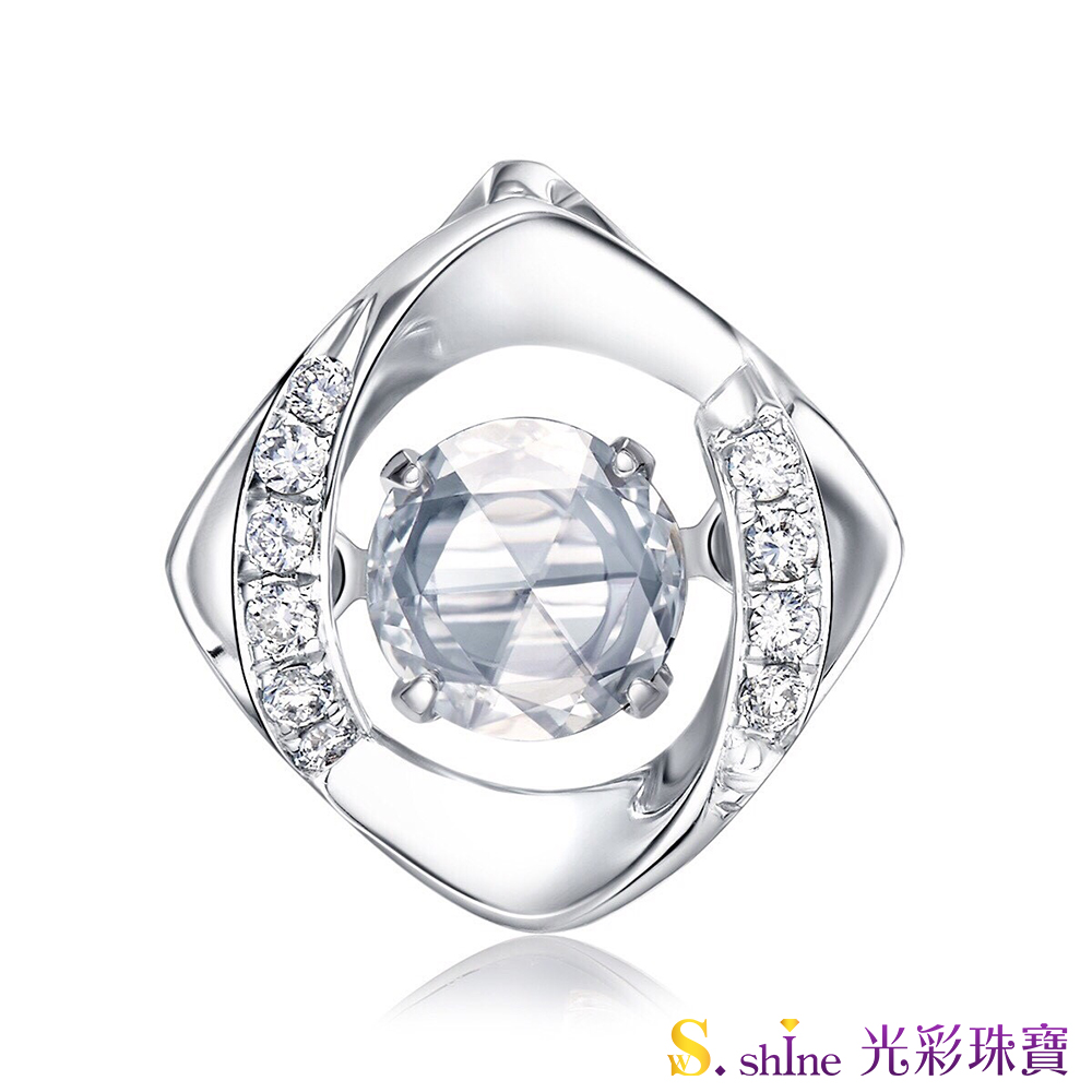 【光彩珠寶】GIA0.3克拉 日本舞動鑽石項鍊 忠於愛情