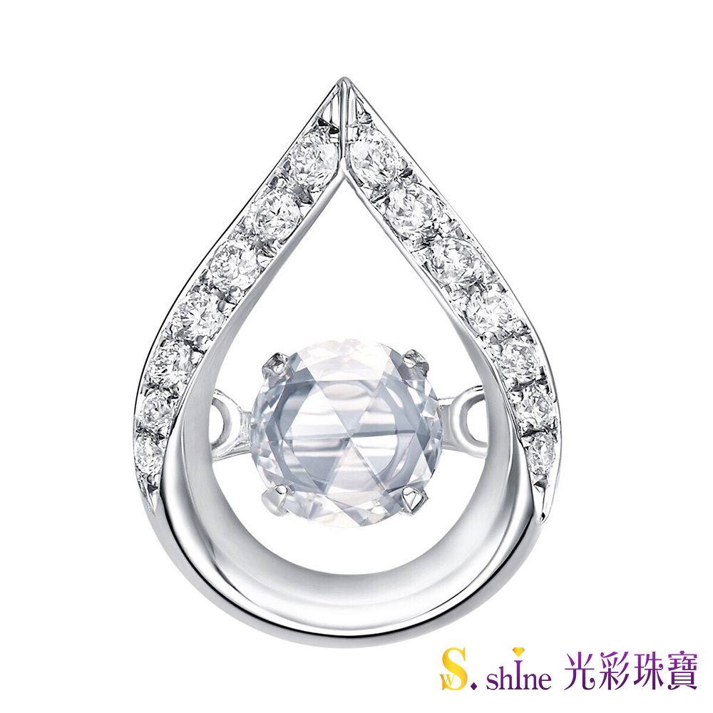 【光彩珠寶】GIA0.3克拉 日本舞動鑽石項鍊 忠於愛情Ⅱ