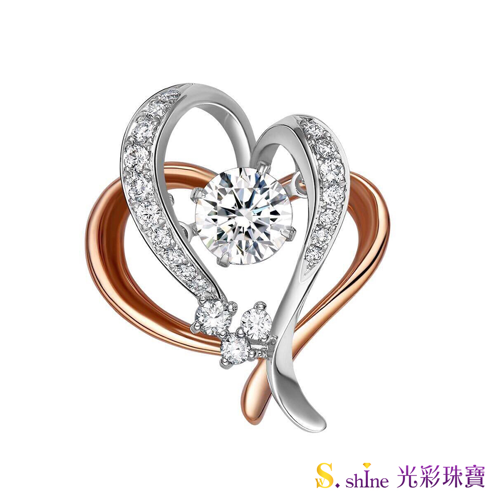 【光彩珠寶】GIA0.3克拉 日本舞動鑽石項鍊 相知相惜