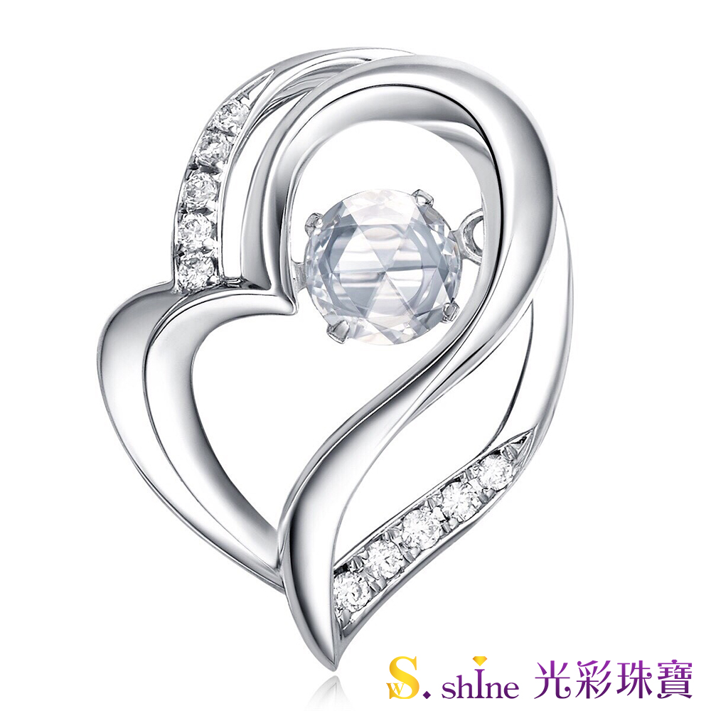 【光彩珠寶】GIA0.3克拉 日本舞動鑽石項鍊 真愛約定